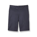Navy Twill Flat Front Shorts