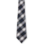Navy/White Plaid Neck Tie