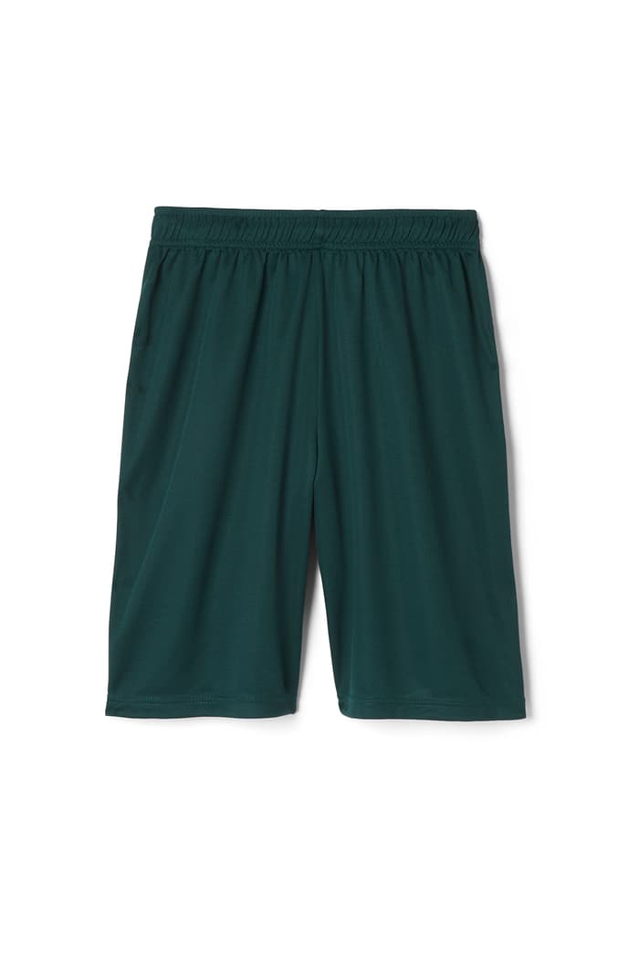 Green Closed Mesh Shorts