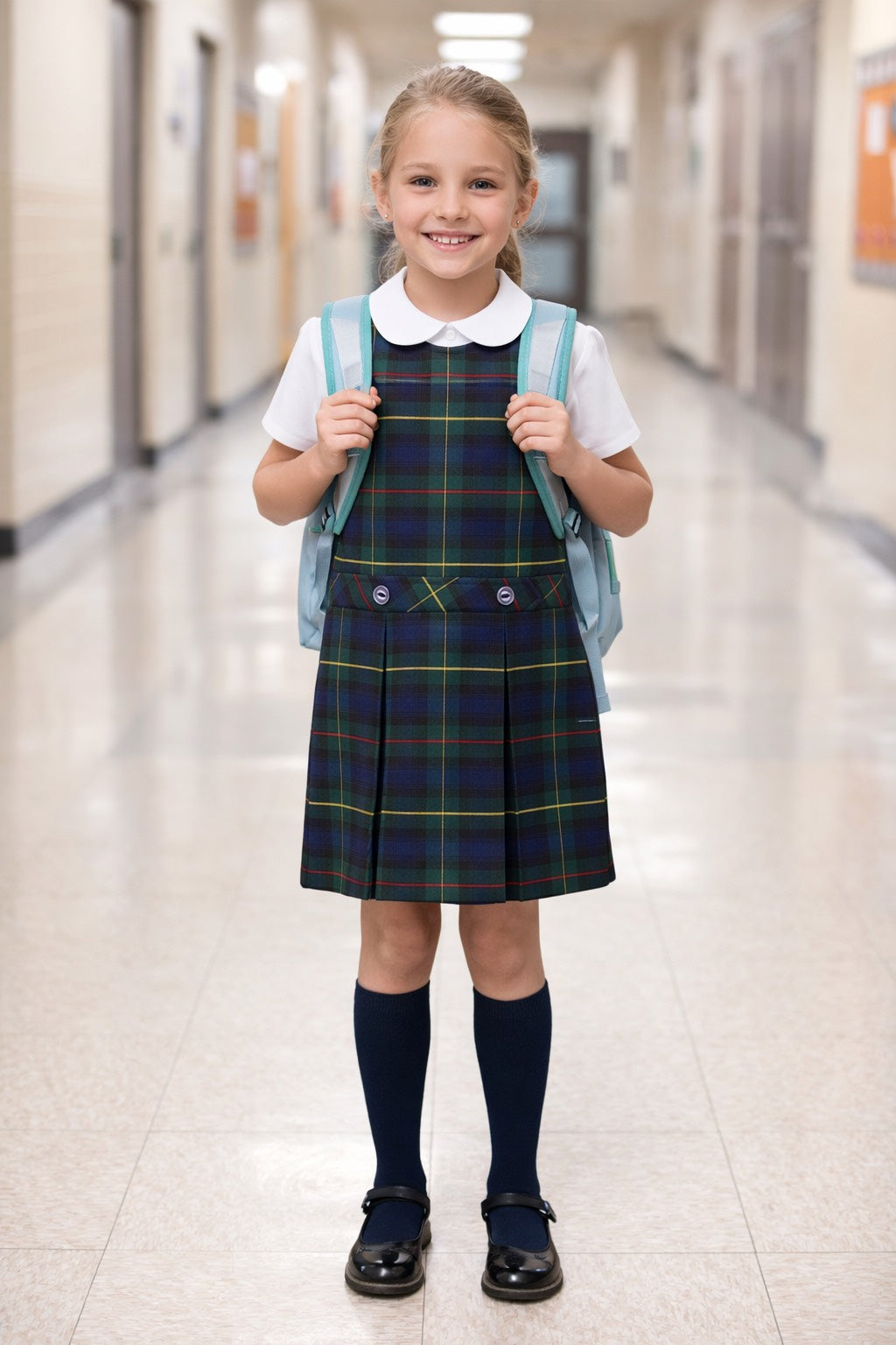 Girl's Solid Knee High Socks