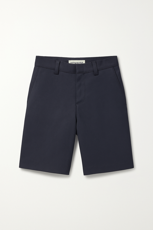 Boys Flat‑Front Twill Shorts