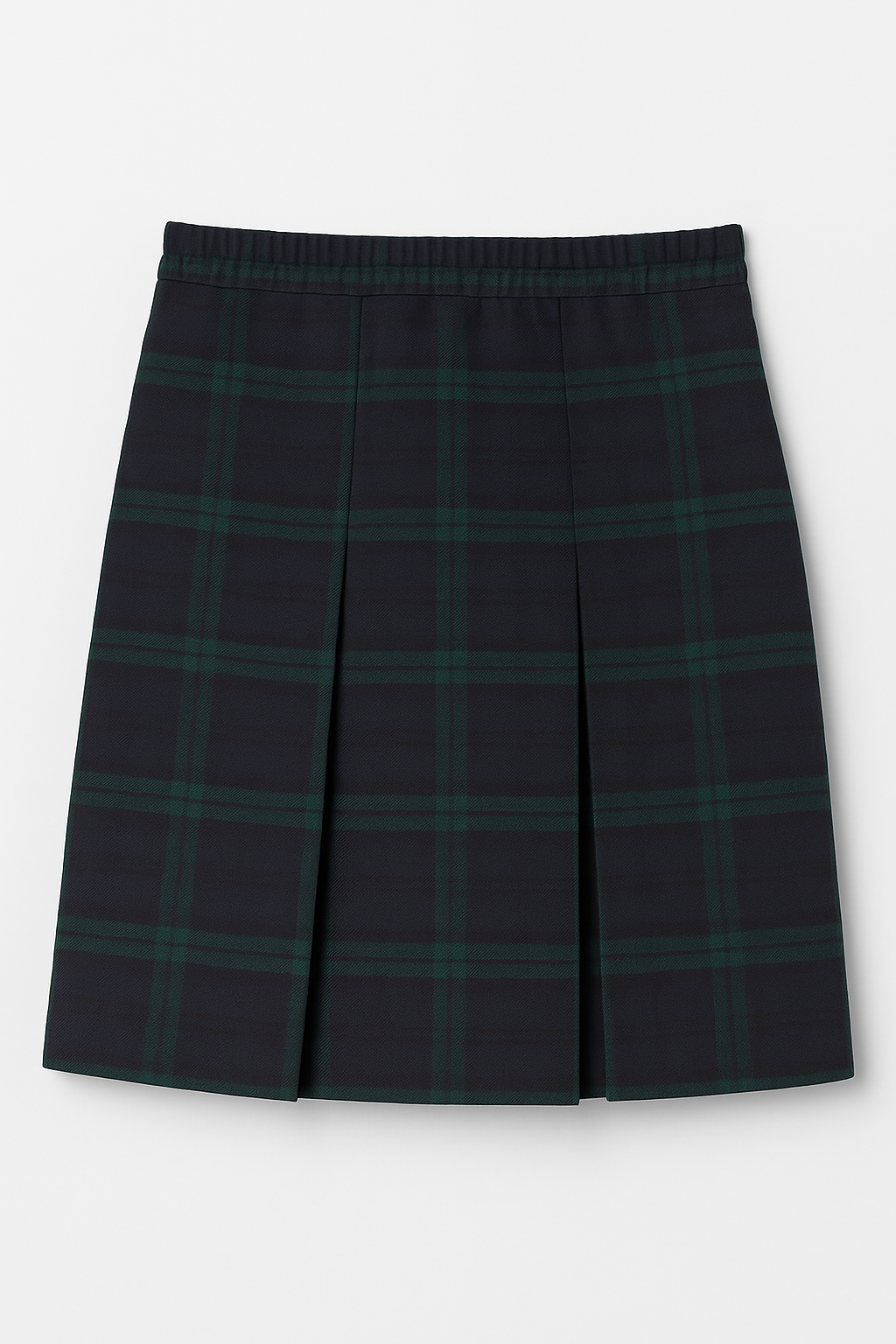 Pleated Skirt with Elastic Waist
