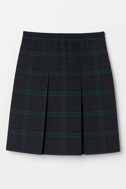 Pleated Skirt with Elastic Waist
