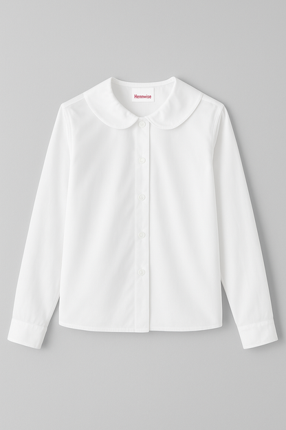 Long Sleeve Peter Pan Collar Blouse