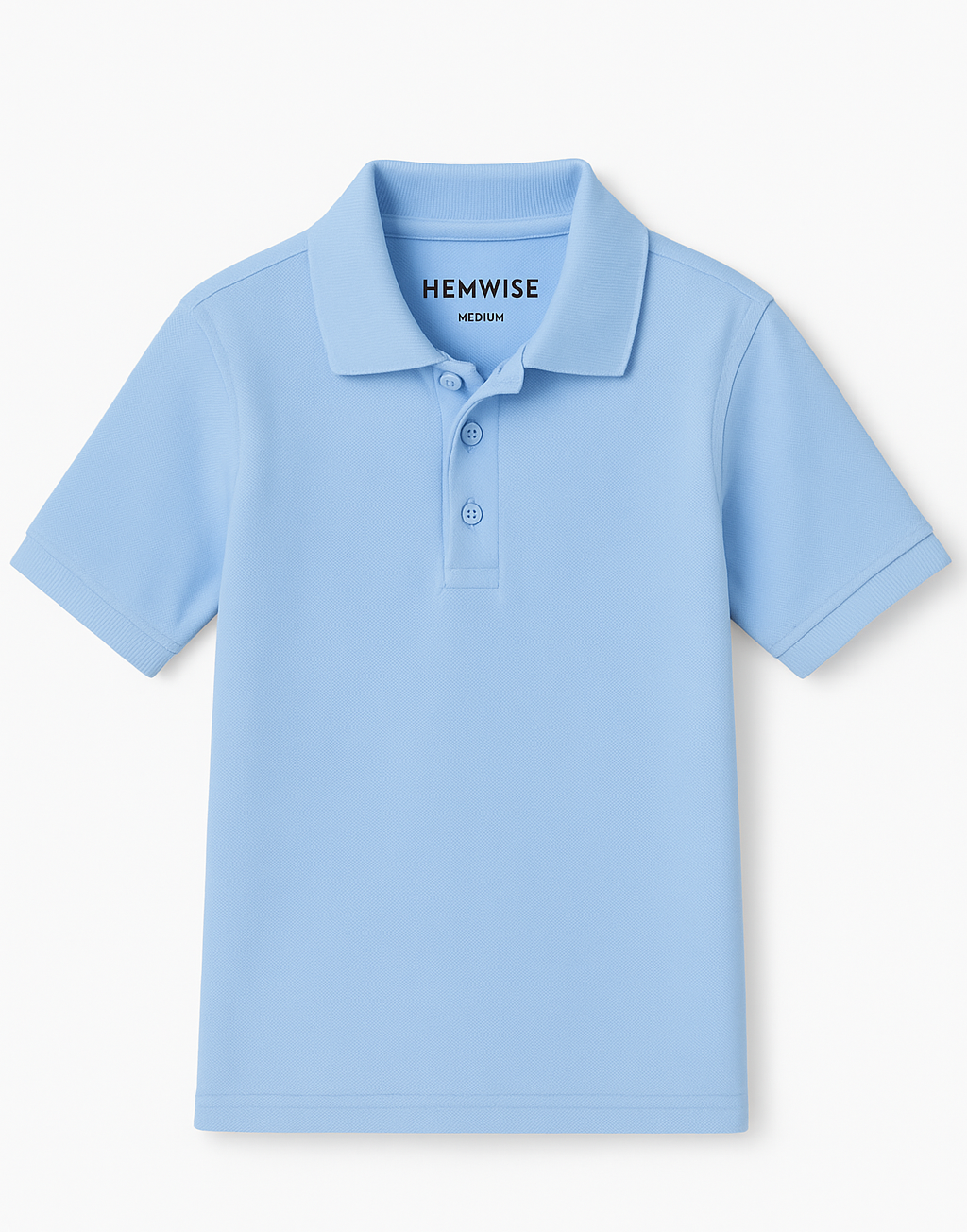 Short‑Sleeve Polo Shirt with Optional Embroidered Logo