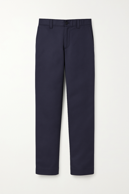 Flat‑Front Twill Pants