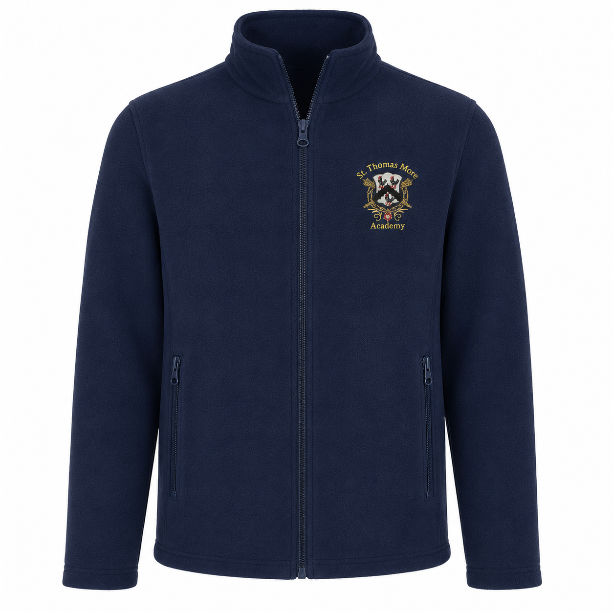 Full Zip Micro Fleece Jacket with Logo