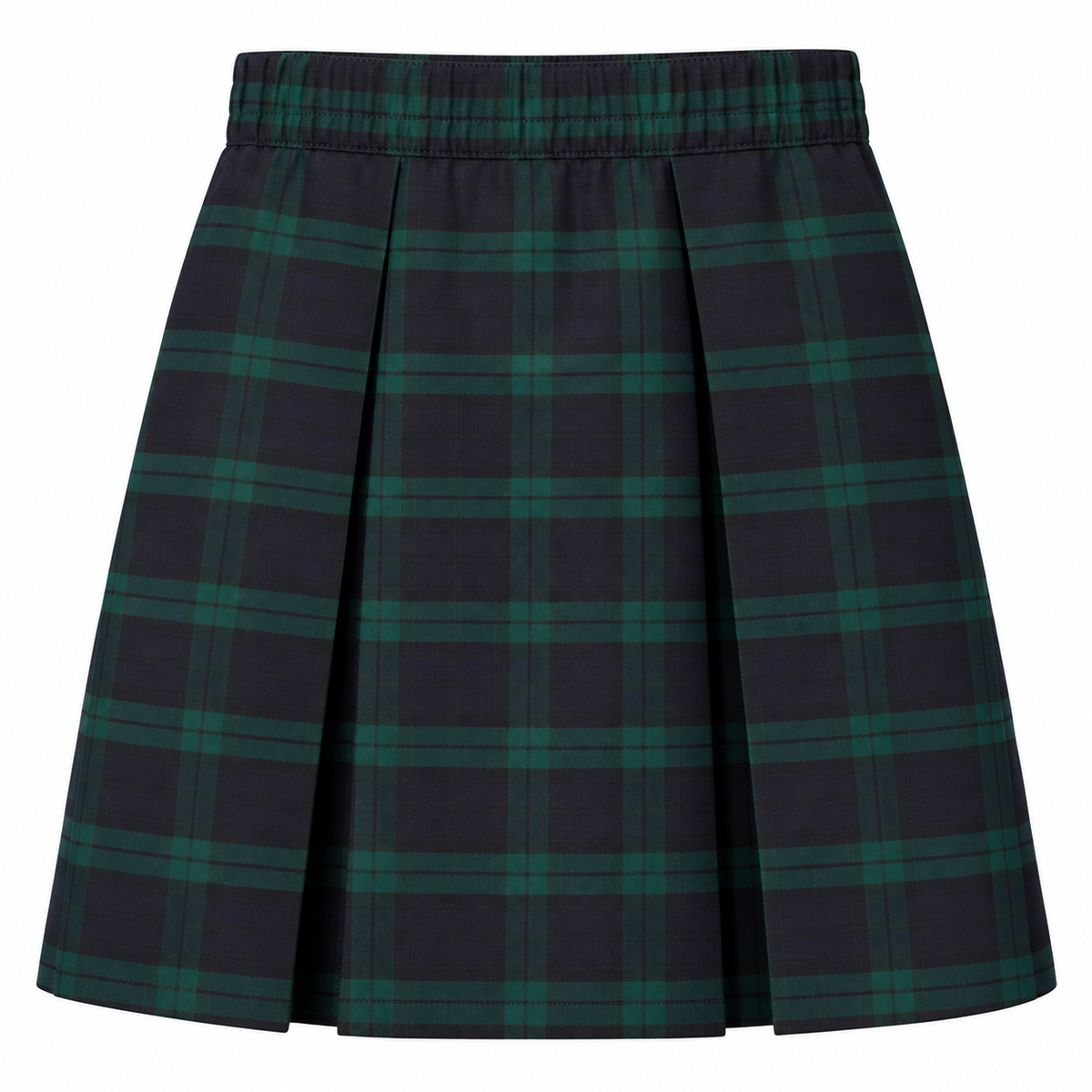 Pleated Skirt with Elastic Waist