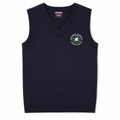 Navy V-Neck Vest with Logo