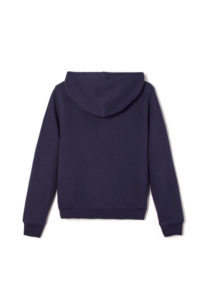 Navy Full Zip Fleece Hoodie