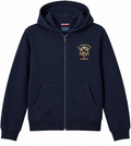 Navy Full Zip Fleece Hoodie