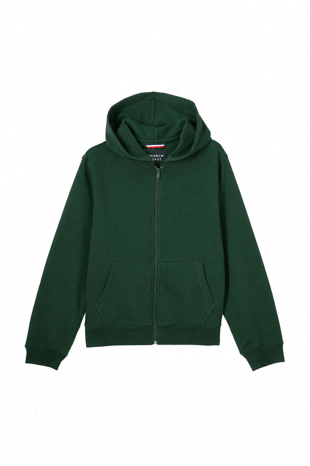 Green Zip Fleece Hoodie