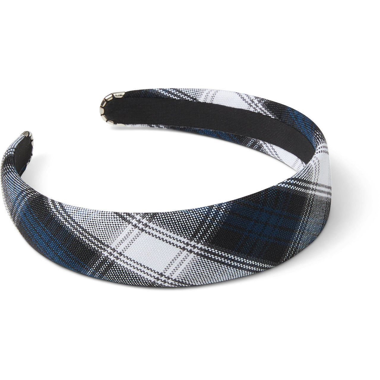 Navy & White Plaid Headband