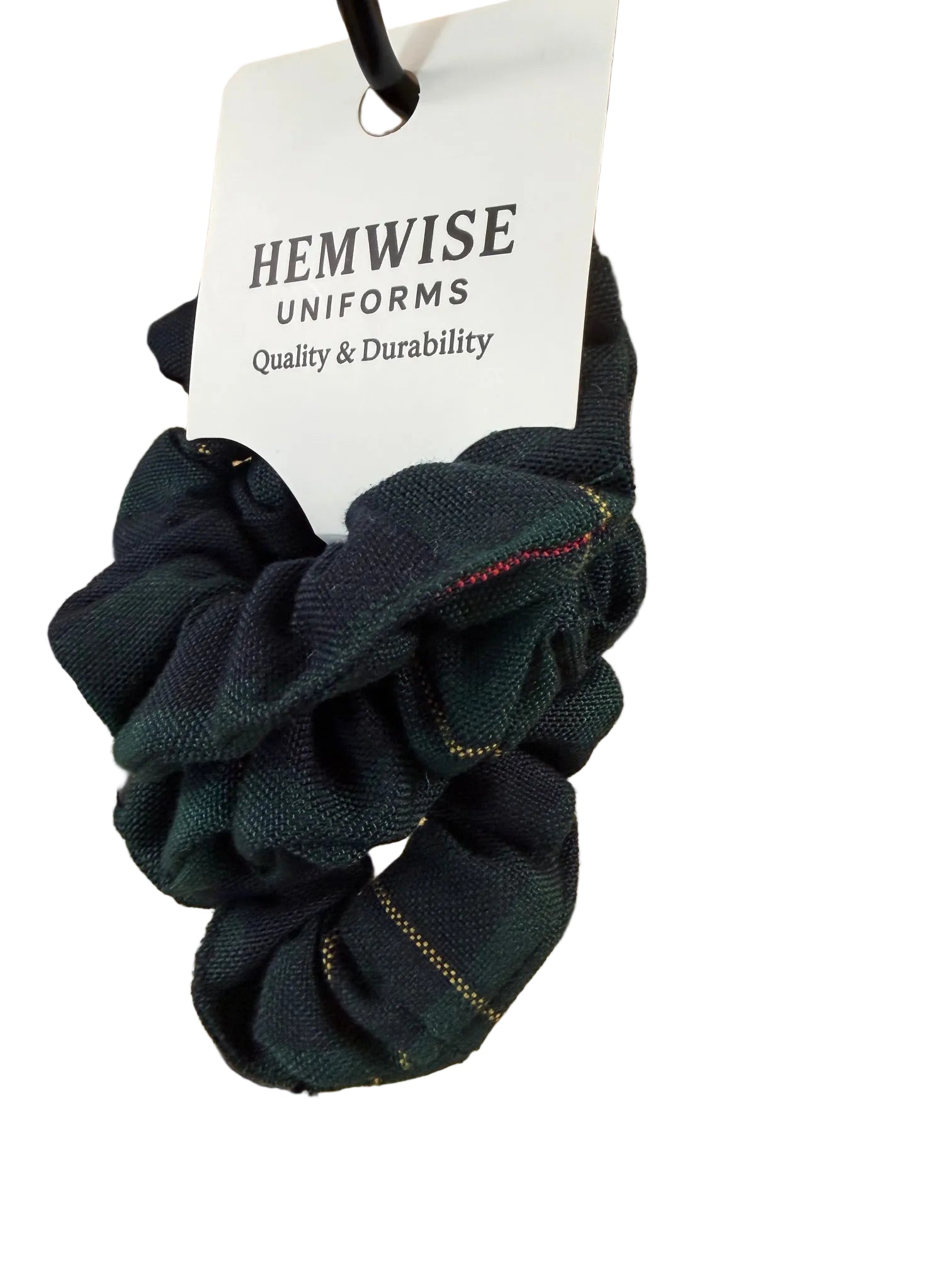 Green Plaid Scrunchie (3pk)