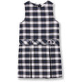 Navy/White Plaid Drop Waist Jumper