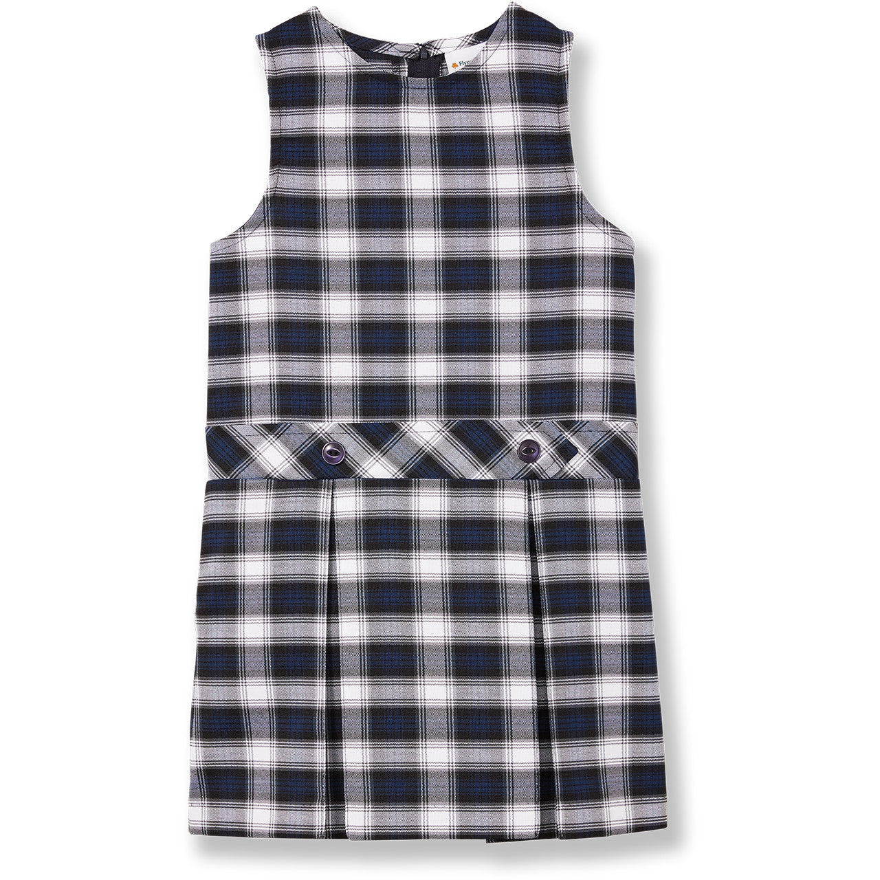 Drop‑Waist Plaid Jumper