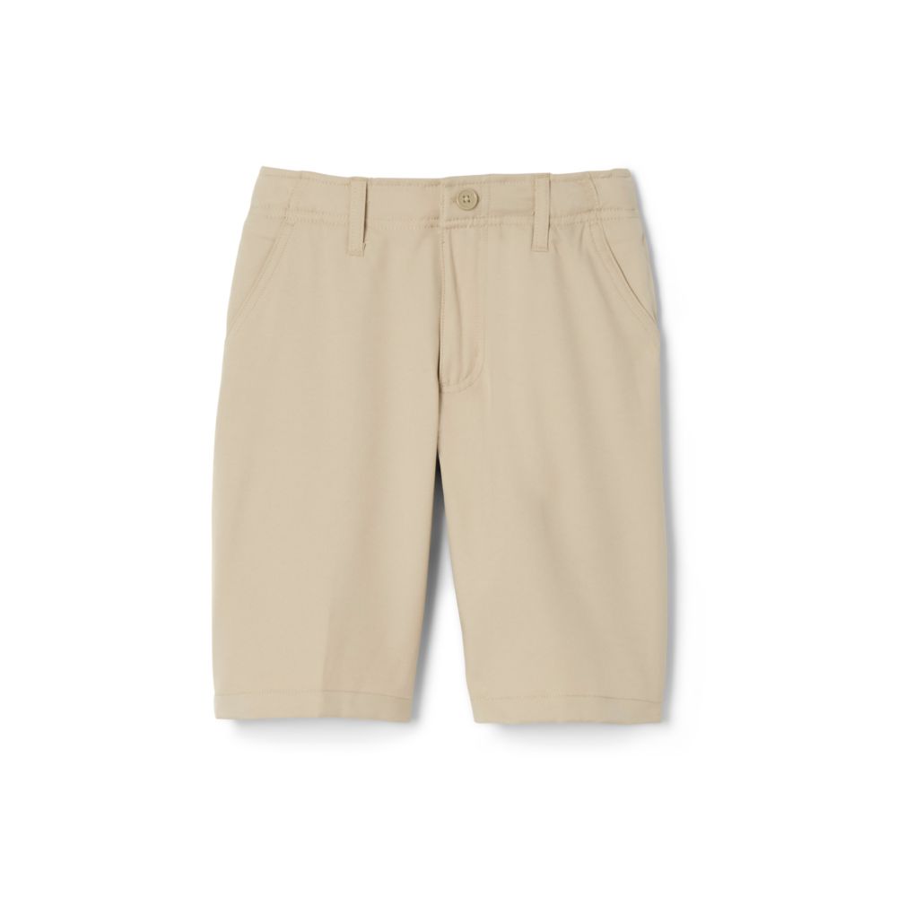 Boys Flat‑Front Twill Shorts