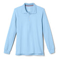 Blue Long Sleeve Polo with Logo