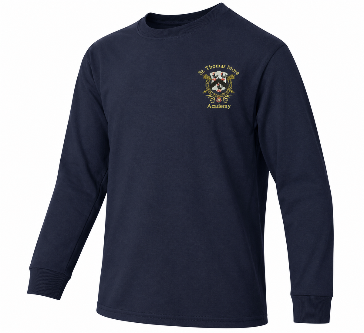 Navy Long Sleeve P.E.T-Shirt_STMA
