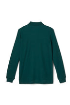 Green Long Sleeve Polo with Logo
