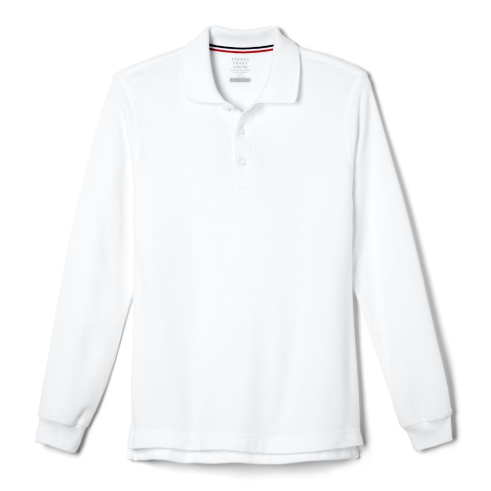 Long Sleeve Polo Shirt with Optional Embroidered logo