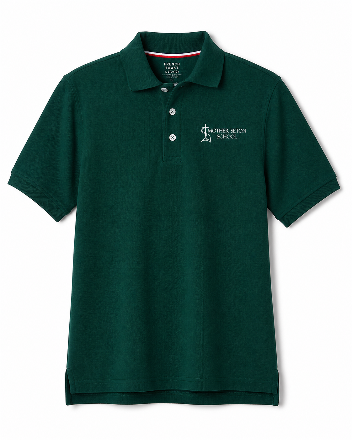 Green Short Sleeve Polo with Logo