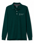 Green Long Sleeve Polo with Logo