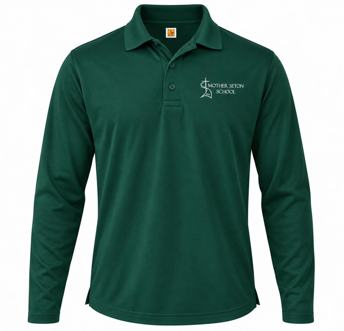 Green Long Sleeve Rapid Dry Polo