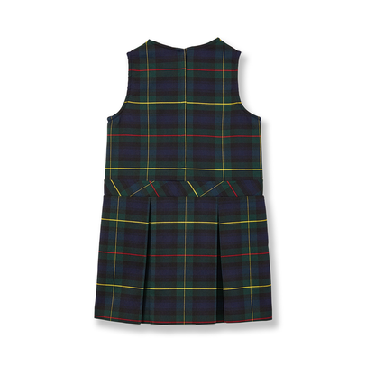 Drop‑Waist Plaid Jumper