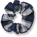 Navy & White Hair Scrunchie (3-pack)