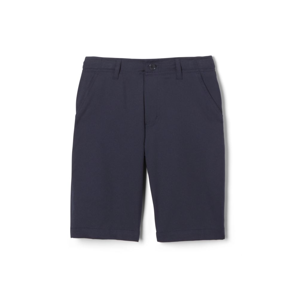 Boys Flat‑Front Twill Shorts