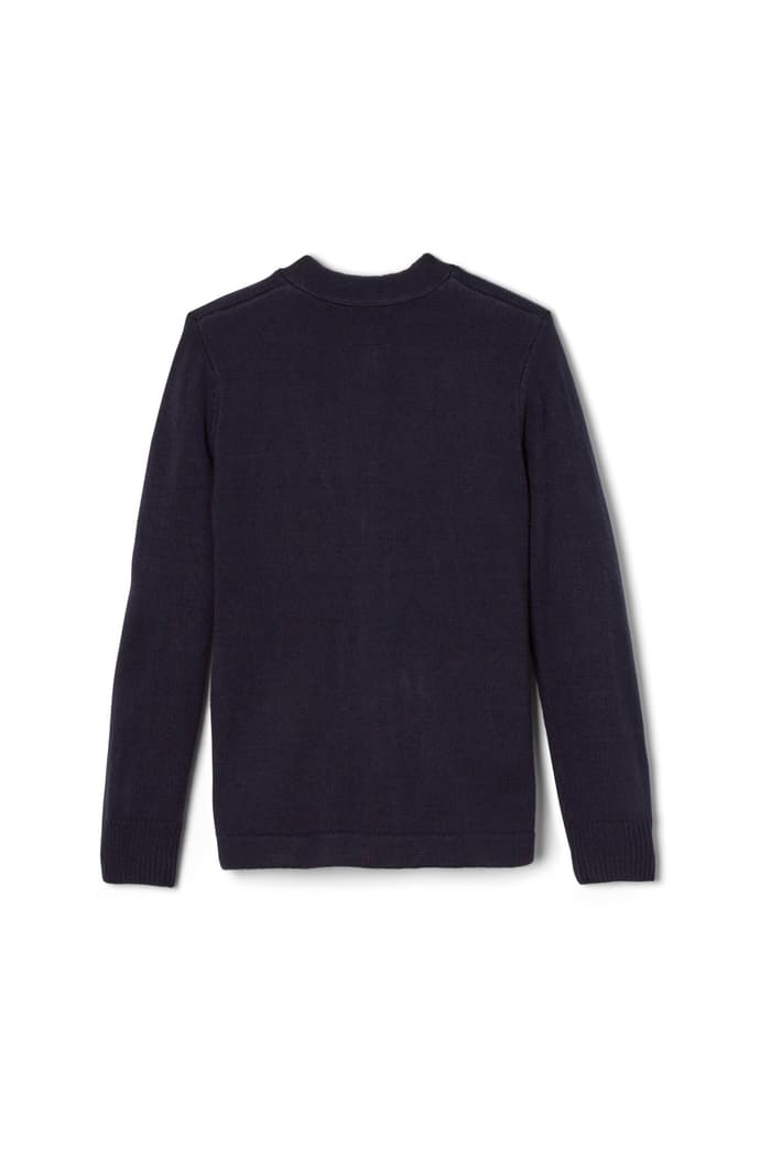 Navy V-Neck Sweater Cardigan