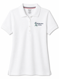 White Short Sleeve Interlock Polo
