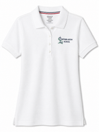 White Short Sleeve Interlock Polo