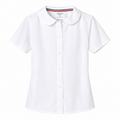Short Sleeve Peter Pan Collar Blouse