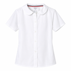 Short Sleeve Peter Pan Collar Blouse
