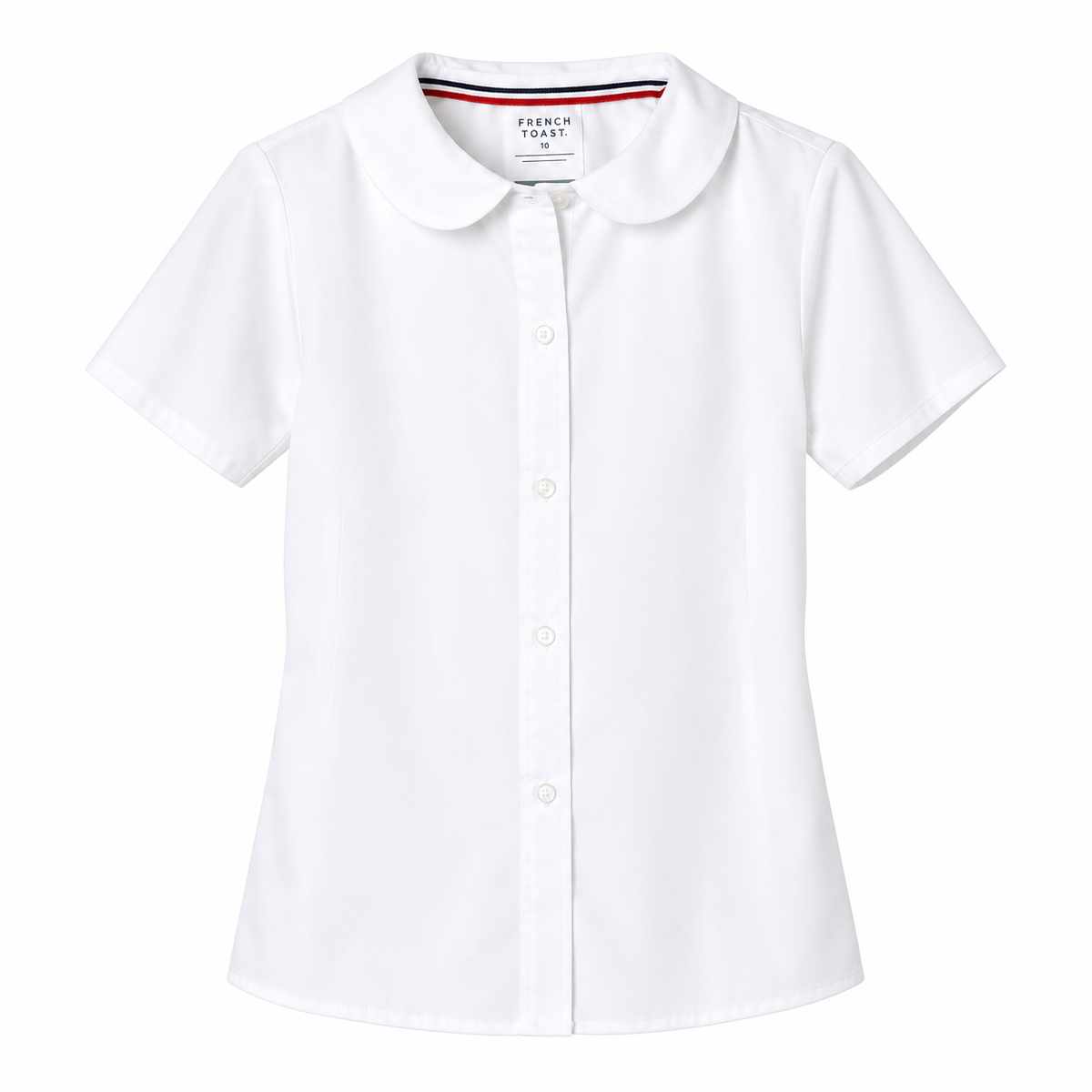 Short Sleeve Peter Pan Collar Blouse