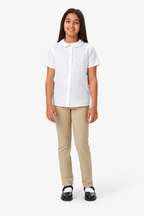 Short Sleeve Peter Pan Collar Blouse