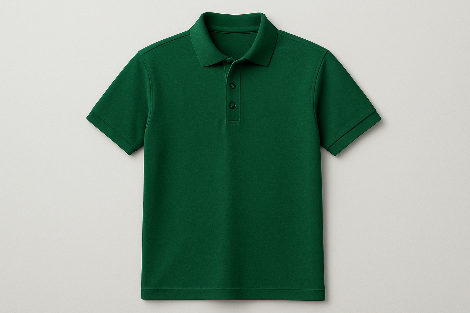 Create a green color polo tshirt