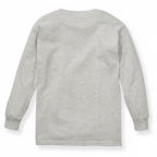 Gray Long Sleeve Heavy Cotton T-Shirt