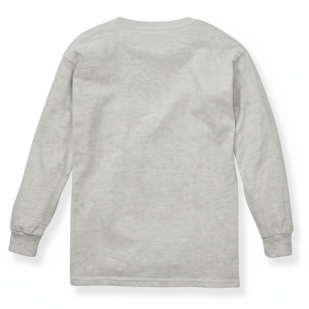 Long Sleeve T-Shirt with Optional heat transferred logo