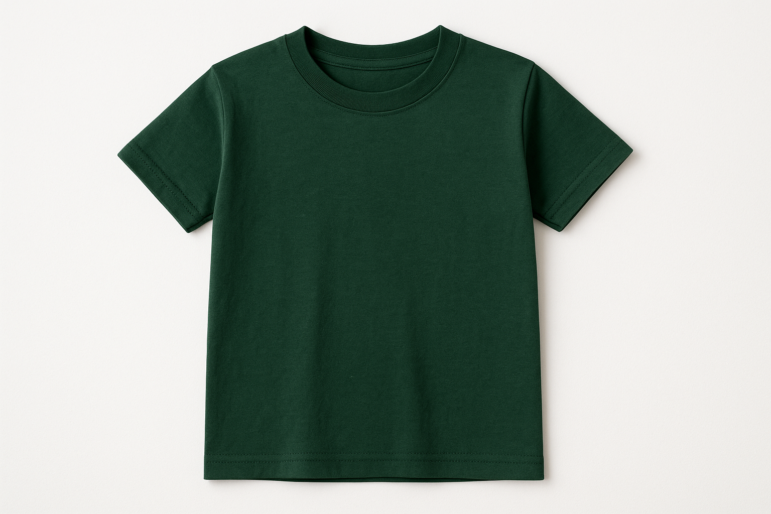 Hunter green youth size T-shirt