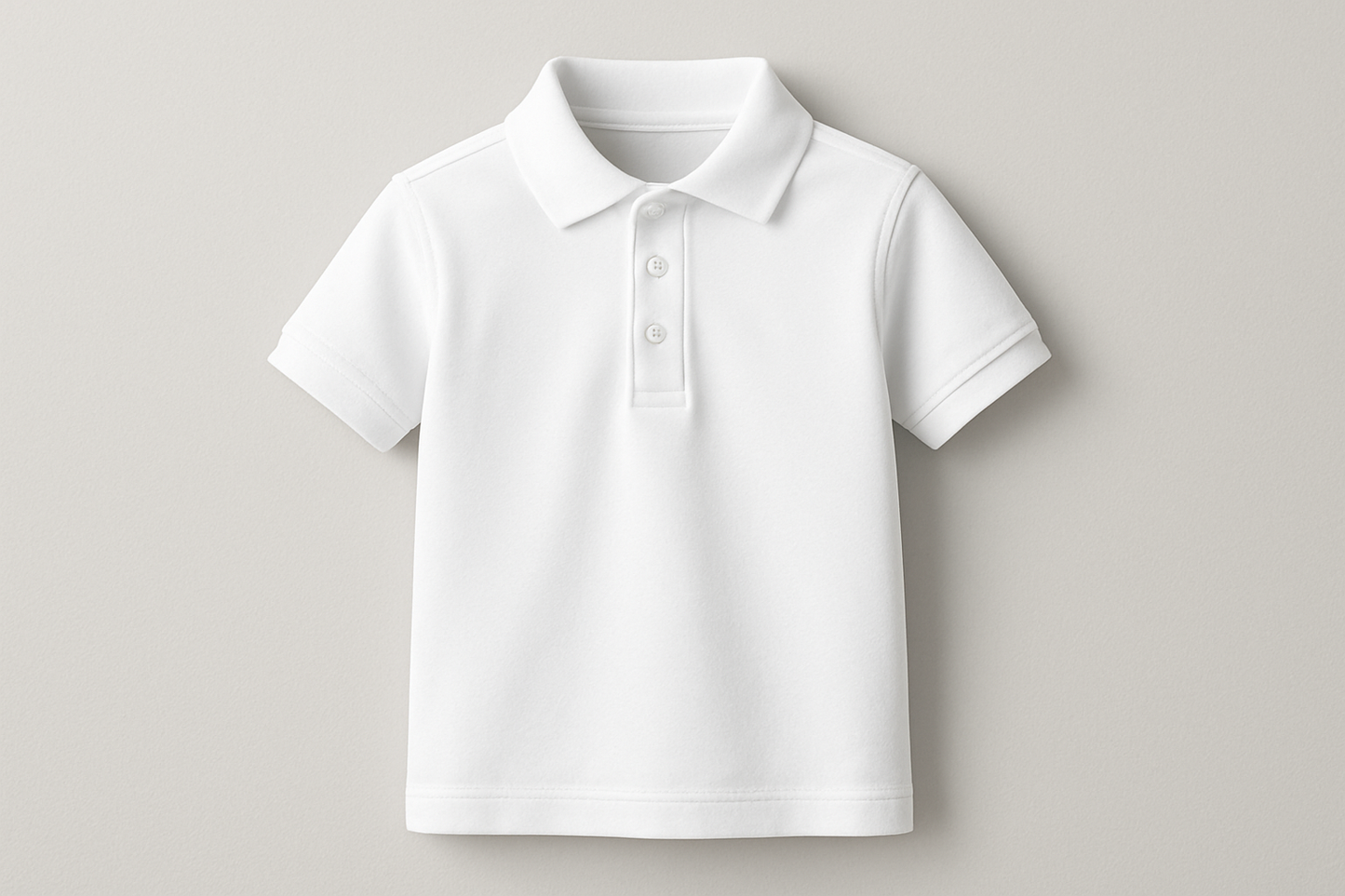 white youth size polo shirt
