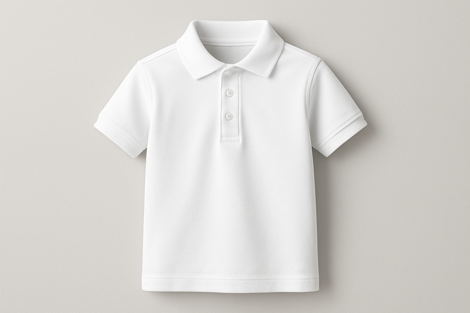 white youth size polo shirt
