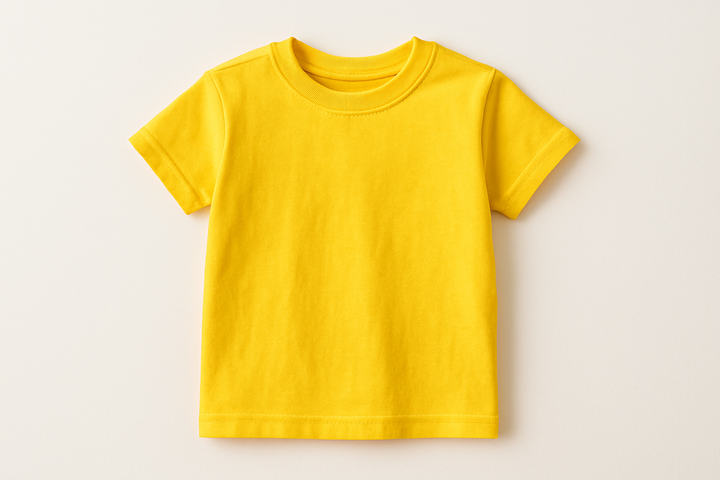 yellow kid size tshirt